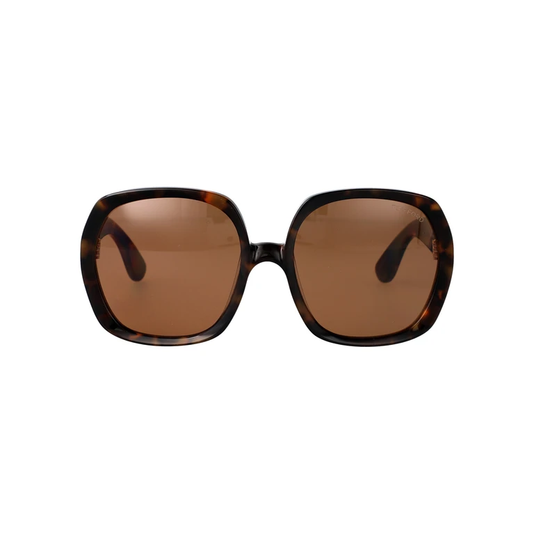 Tom Ford Ft1221 52e Avana Scura / Marrone Acetate Sunglasses - Women