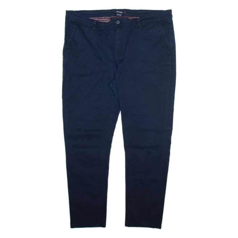 KANGOL Mens Trousers Blue Slim Straight W40 L30