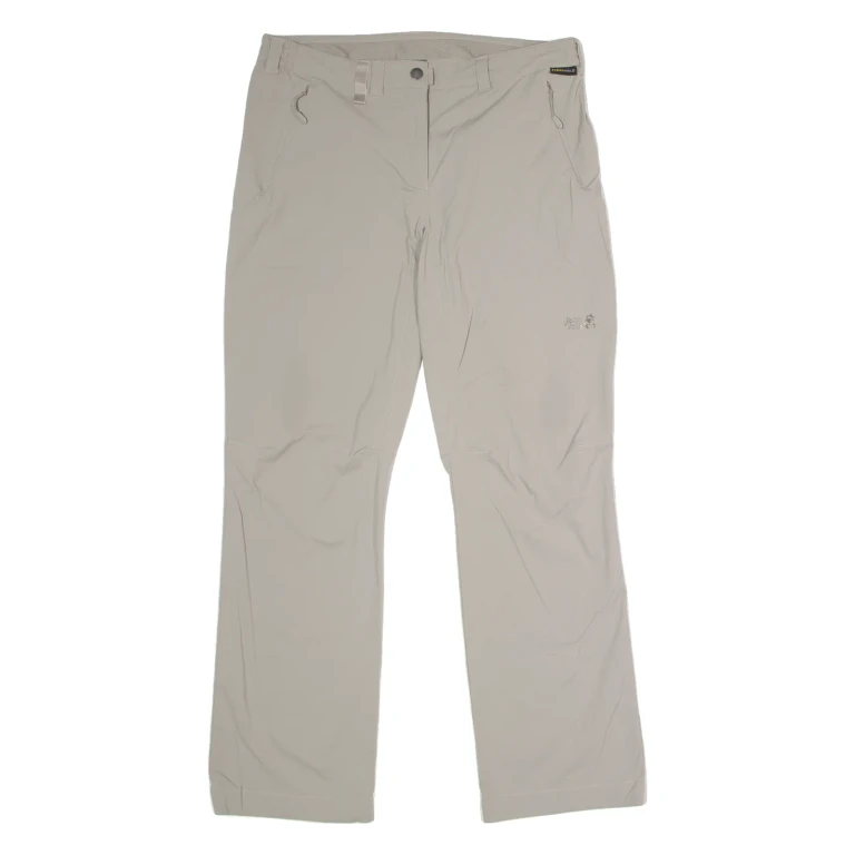 JACK WOLFSKIN Outdoor Womens Trousers Grey Regular Straight W34 L32