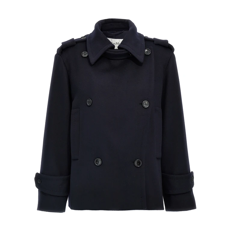 Blue Virgin Wool Coat Clothing - Women