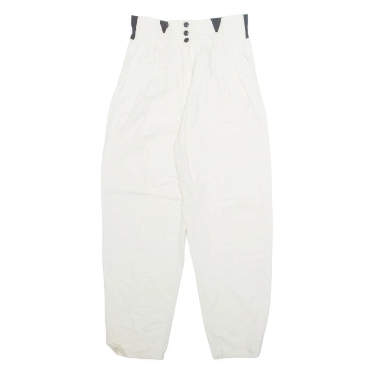 Womens Sweatpants Beige Tapered M W26 L27