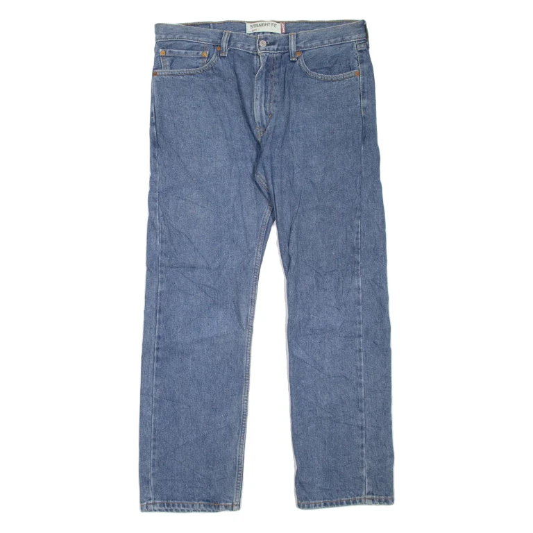 LEVI'S 505 Jeans Mens Blue Regular Straight W34 L30
