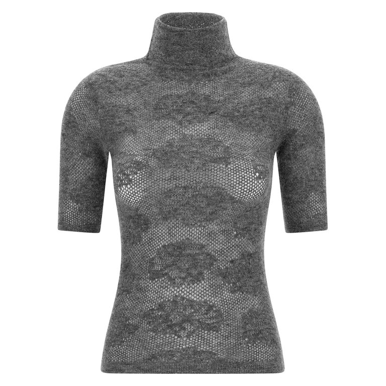 Brunello Cucinelli Gray Silk Cardigan Clothing - Women