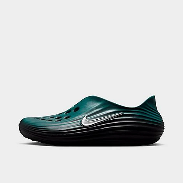 Nike Men's ReactX Rejuven8 Recovery Casual Shoes in Mineral Slate/Off Noir/Metallic Silver Size: 7.0