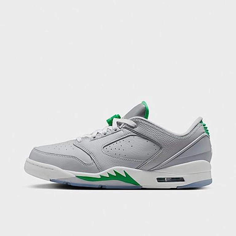 Jordan Men's Sixty Plus Low Casual Shoes in Wolf Grey/Lucky Green/White Size: 7.0