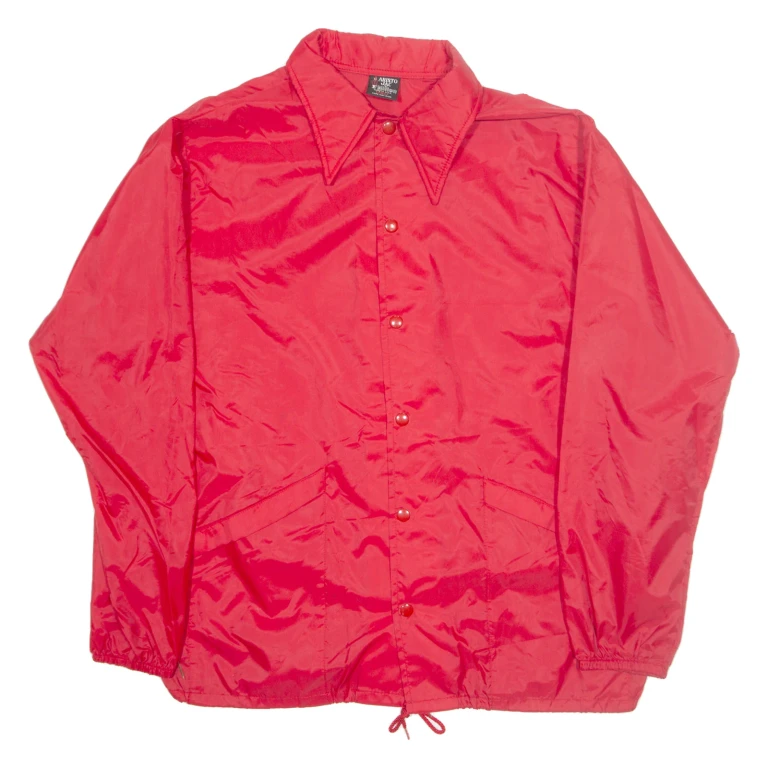 ARISTO JAC Mens Coach Jacket Red Nylon L