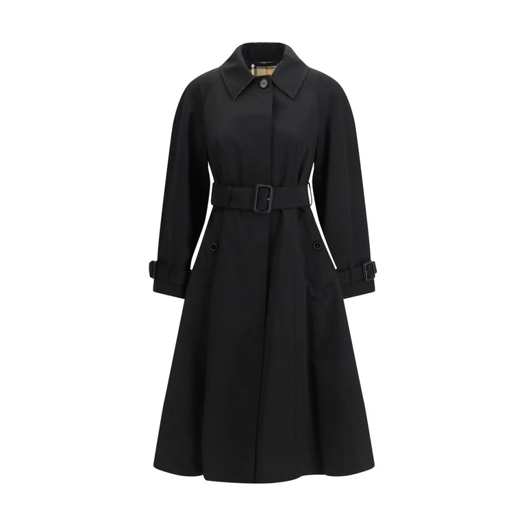 Burberry Black Cotton Trench Coat Clothing - Women