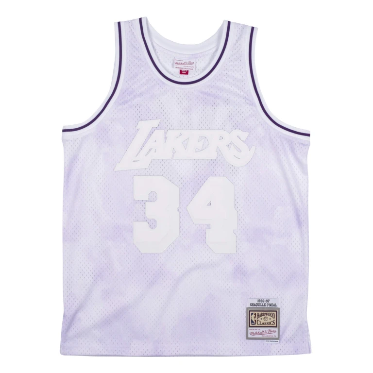 Men's NBA Cloudy Skies Swingman Jersey La Lakers 1996 Shaq Jerseys