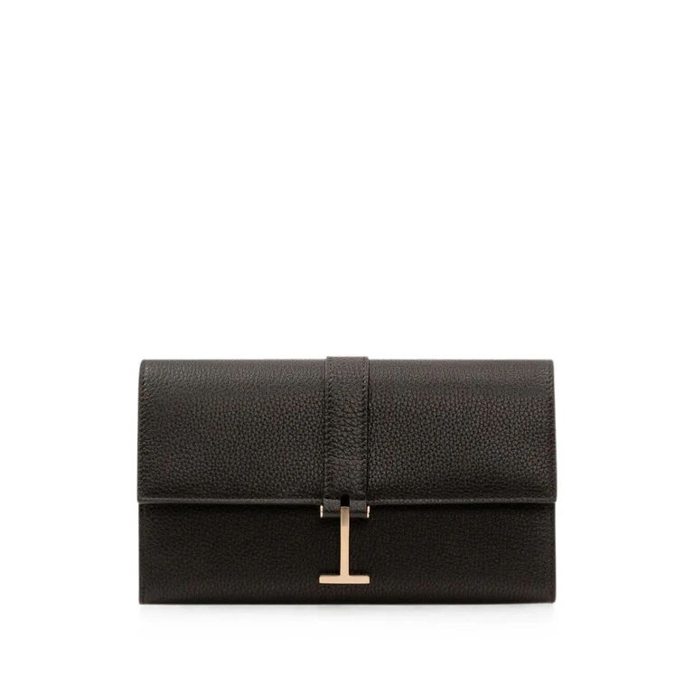 TOM FORD Pochette Grain Leather Wallet On Strap
