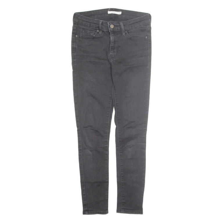 LEVI'S 711 Skinny Womens Jeans Black Regular Skinny W25 L25