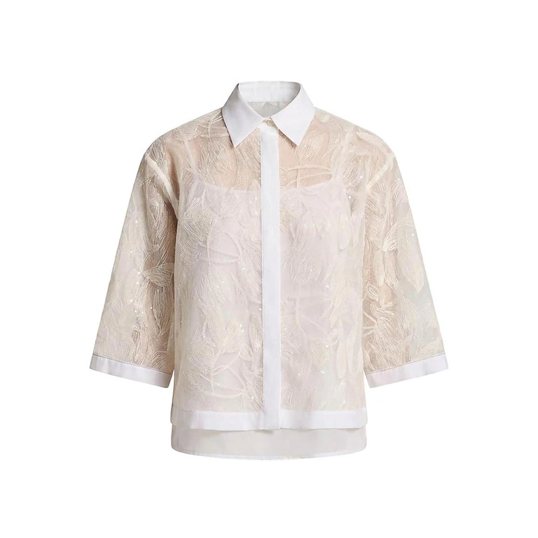 Peserico Sequin Button-up Shirt