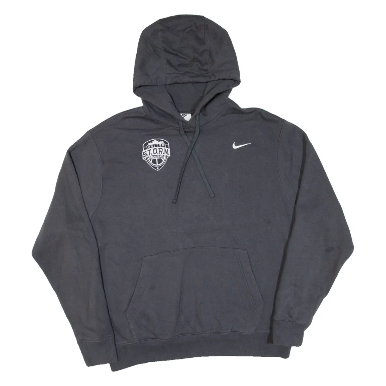 NIKE Basketball Mens Grey Hoodie USA L