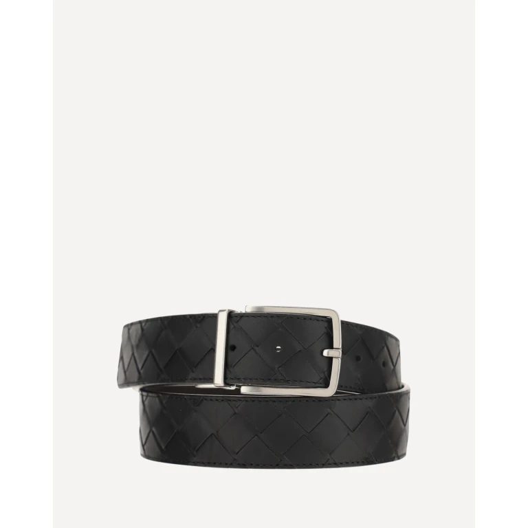 BOTTEGA VENETA Intrecciato leather Belt Male 90