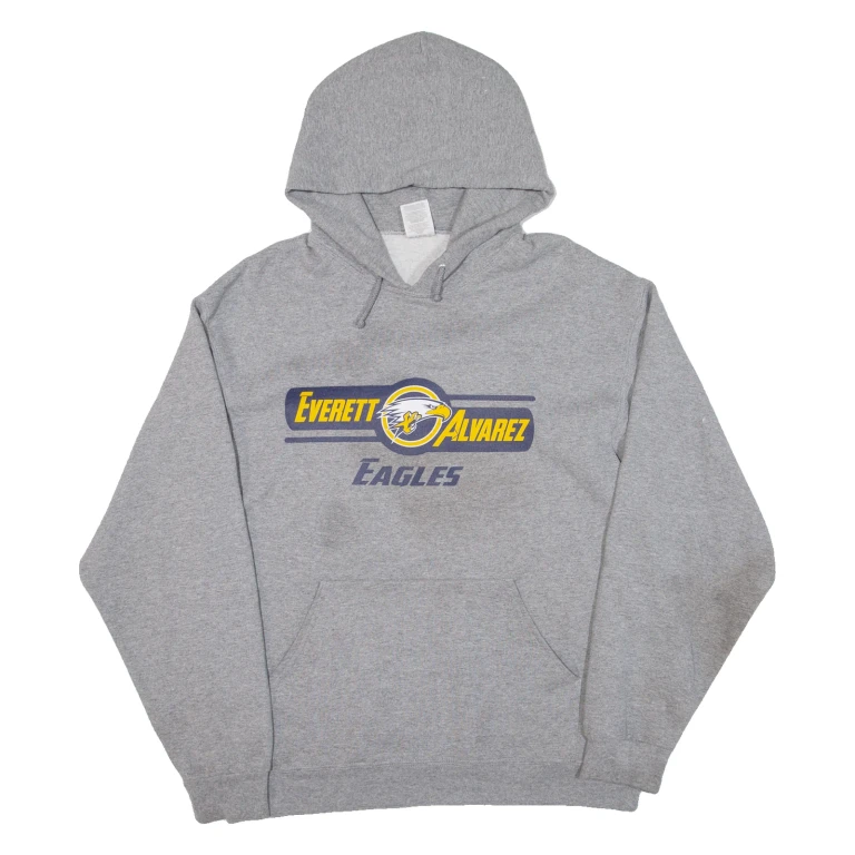 JERZEES Everett Alvarez Eagles Mens Grey Hoodie USA L