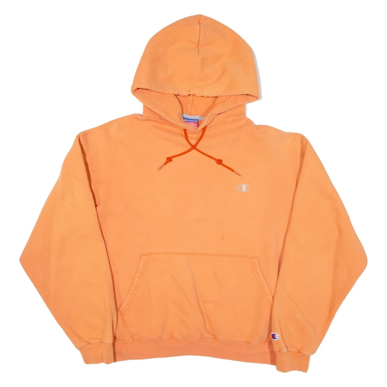CHAMPION Womens Orange Hoodie M