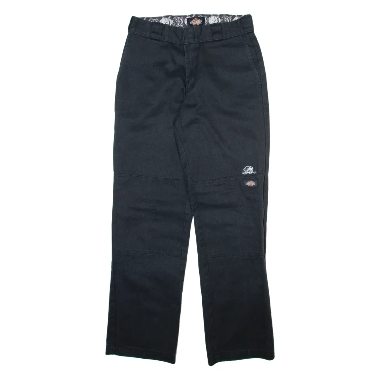 DICKIES Mens Trousers Black Regular Straight W30 L30