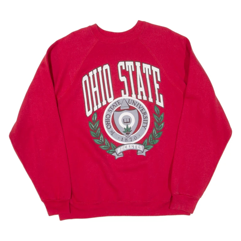TULTEX Ohio State Mens Sweatshirt Red 90s USA XL