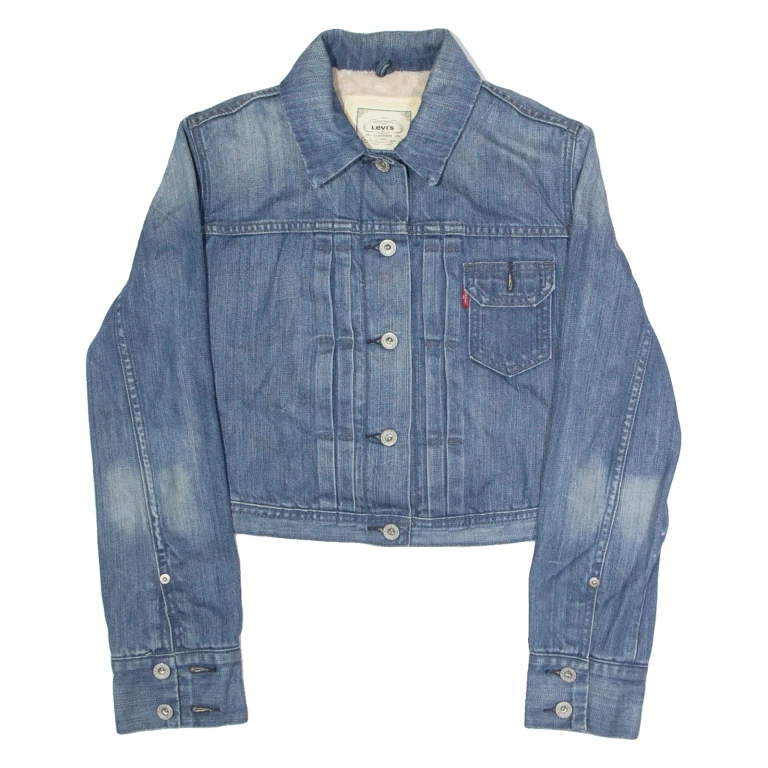 LEVI'S Womens Denim Jacket Blue XS