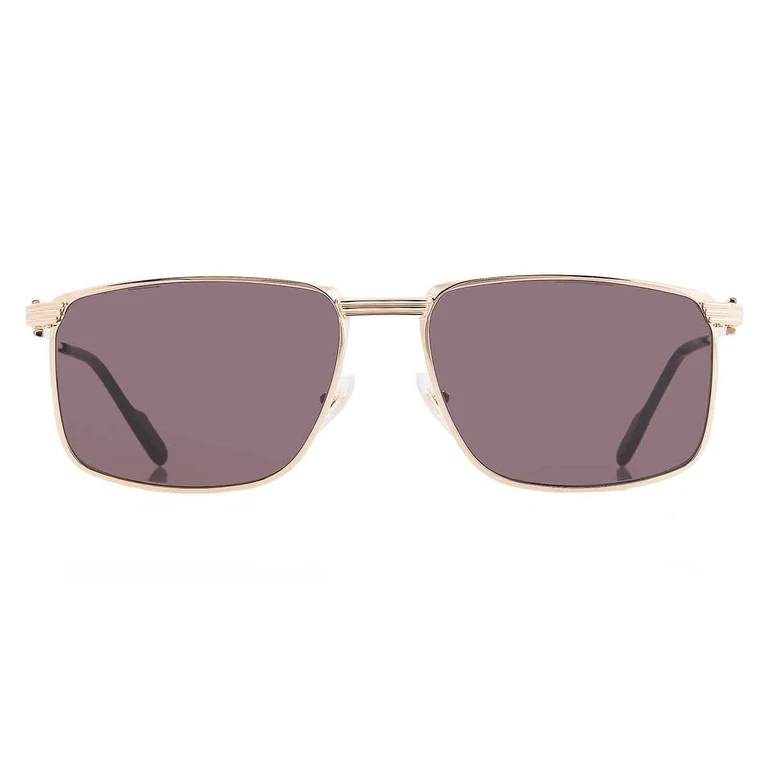 Cartier Grey Rectangular Mens Sunglasses CT0534S 001 59