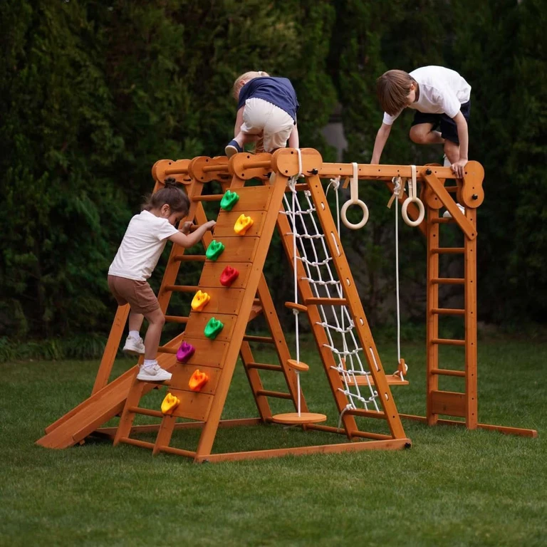 Chestnut Foldable Jungle Gym
