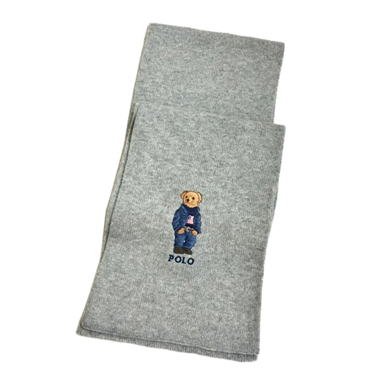 Men's Bear Scarf Jean Jacket Sweater Jackets