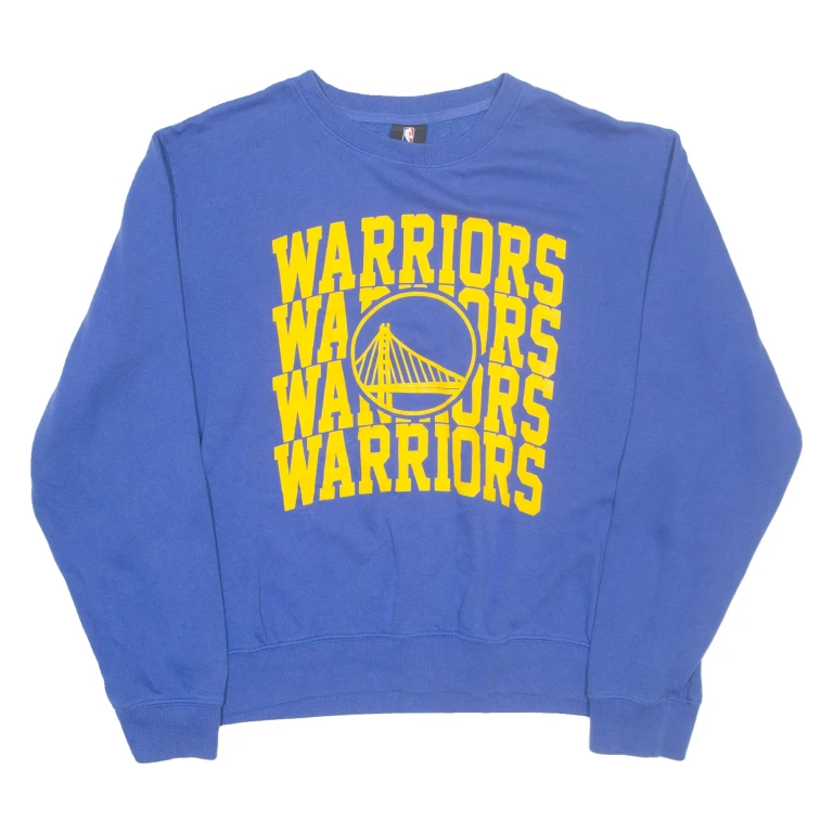 NBA Warriors Womens Sweatshirt Blue USA L