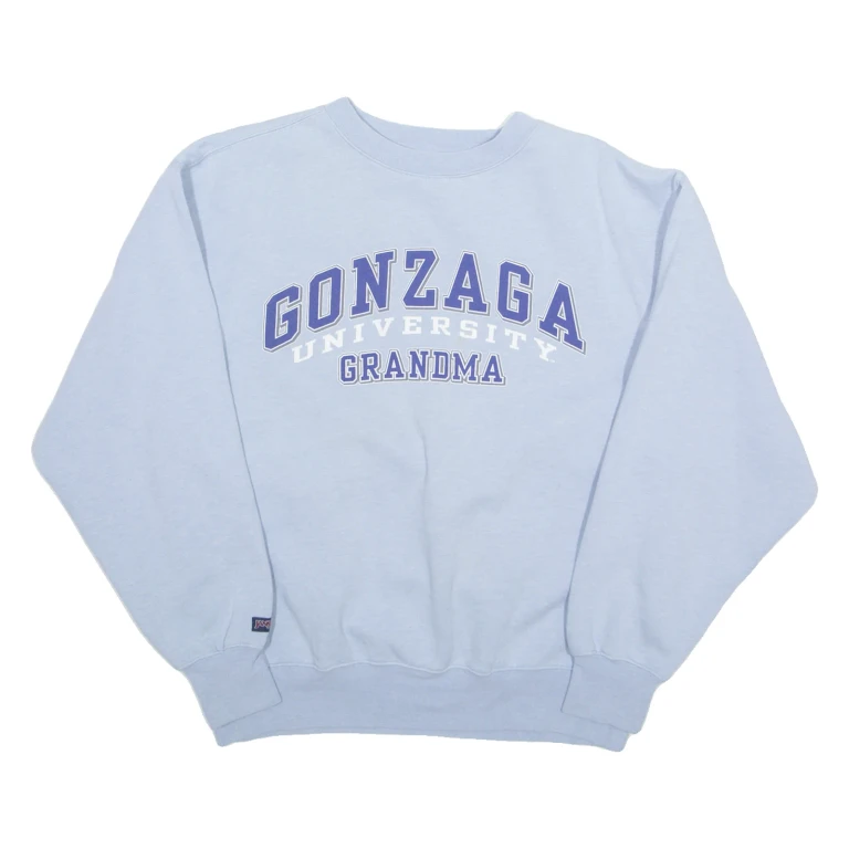 JANSPORT Gonzaga University Grandma Womens Sweatshirt Blue 90s USA M