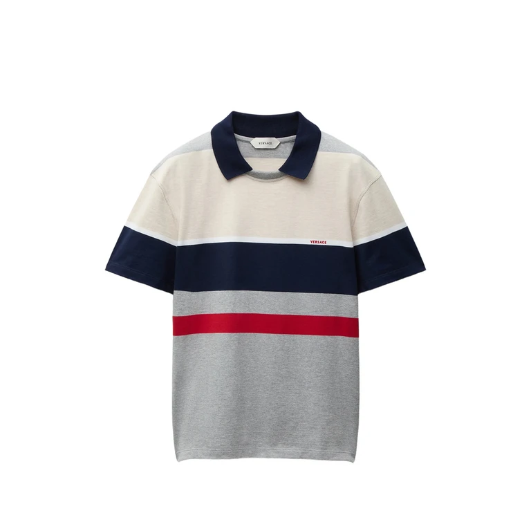 Versace Striped Cotton-jersey T-shirt