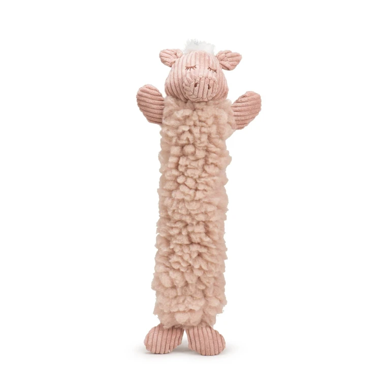 Penelope Pig Fluffer Long & Lovelie Durable Plush Dog Toy