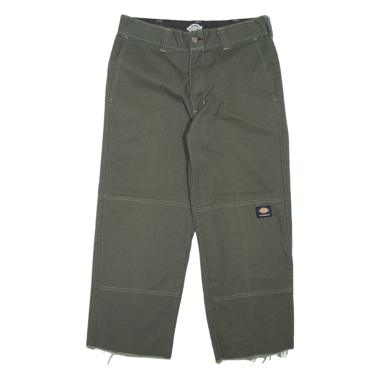 DICKIES Skateboarding Mens Trousers Green Regular Straight W30 L24