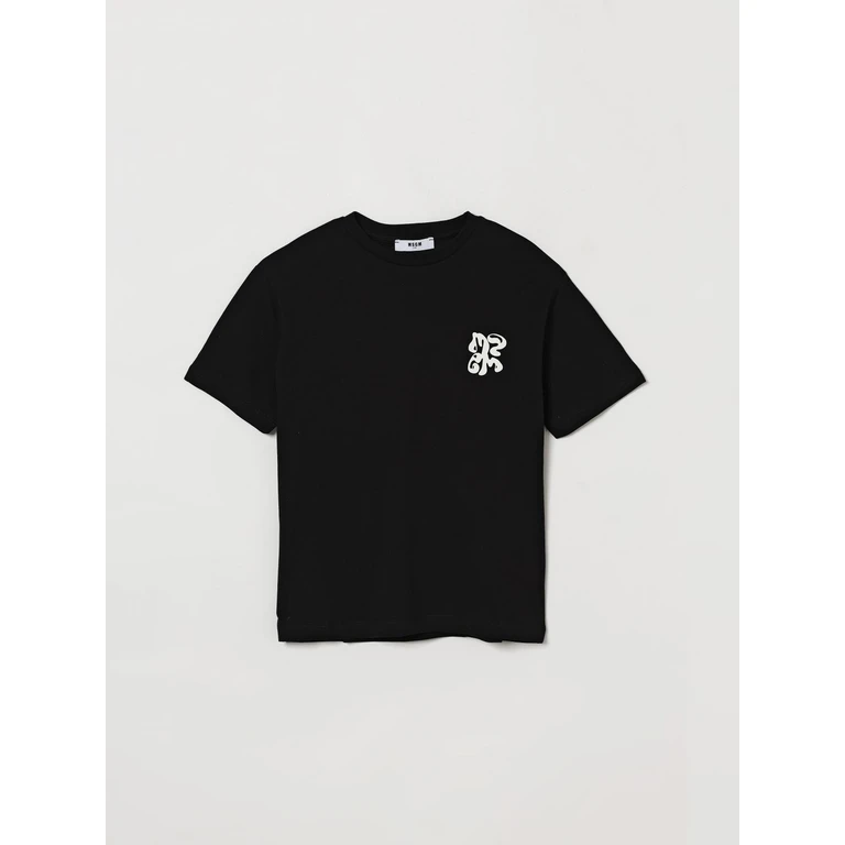 MSGM KIDS T-Shirt Kids color Black (S6MSJBTH257110)