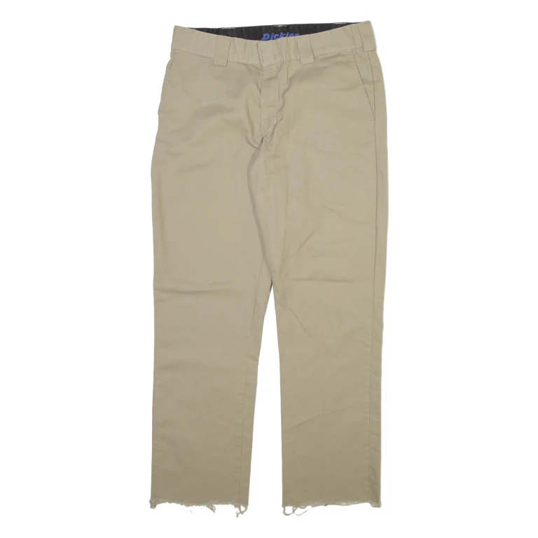 DICKIES Mens Trousers Beige Regular Straight W34 L29