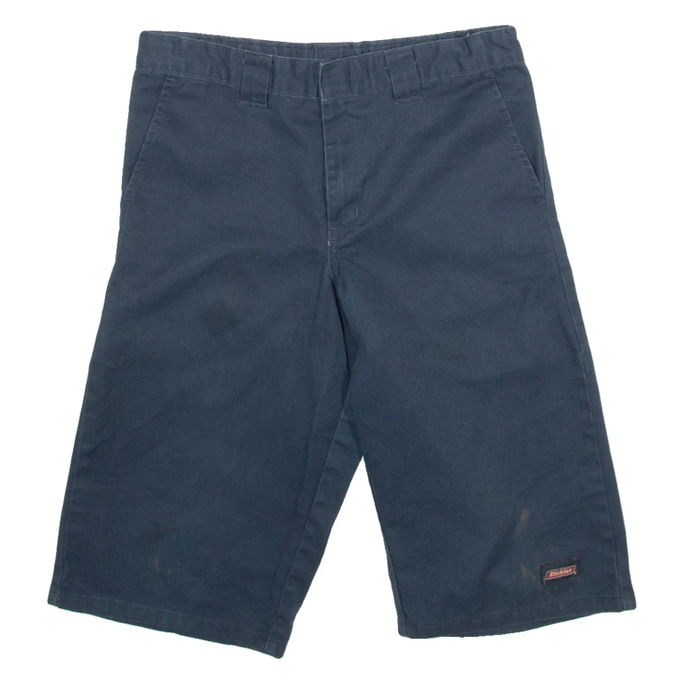 DICKIES Mens Workwear Shorts Blue S W28
