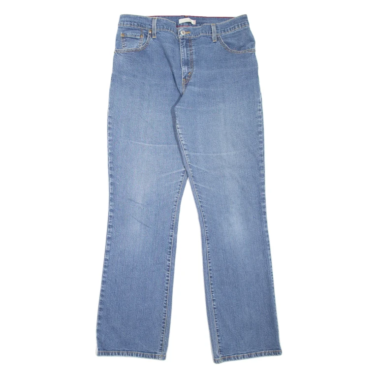LEVI'S 550 Womens Jeans Blue Relaxed Bootcut Stone Wash W32 L32