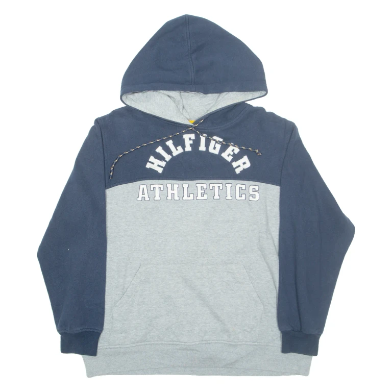 TOMMY HILFIGER Mens Blue Hoodie M