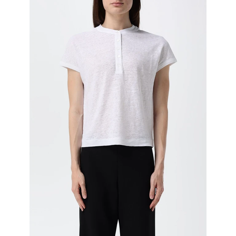 Crewneck Short-Sleeved T-Shirt in Pure Linen (S6A3987611)
