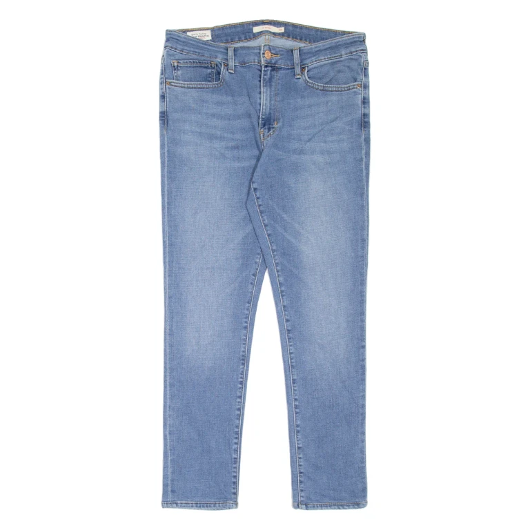 LEVI'S 711 BIG E Womens Jeans Blue Slim Skinny Stone Wash W30 L27