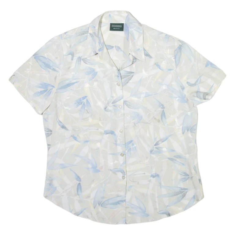 CANDA Womens Shirt Grey Floral M