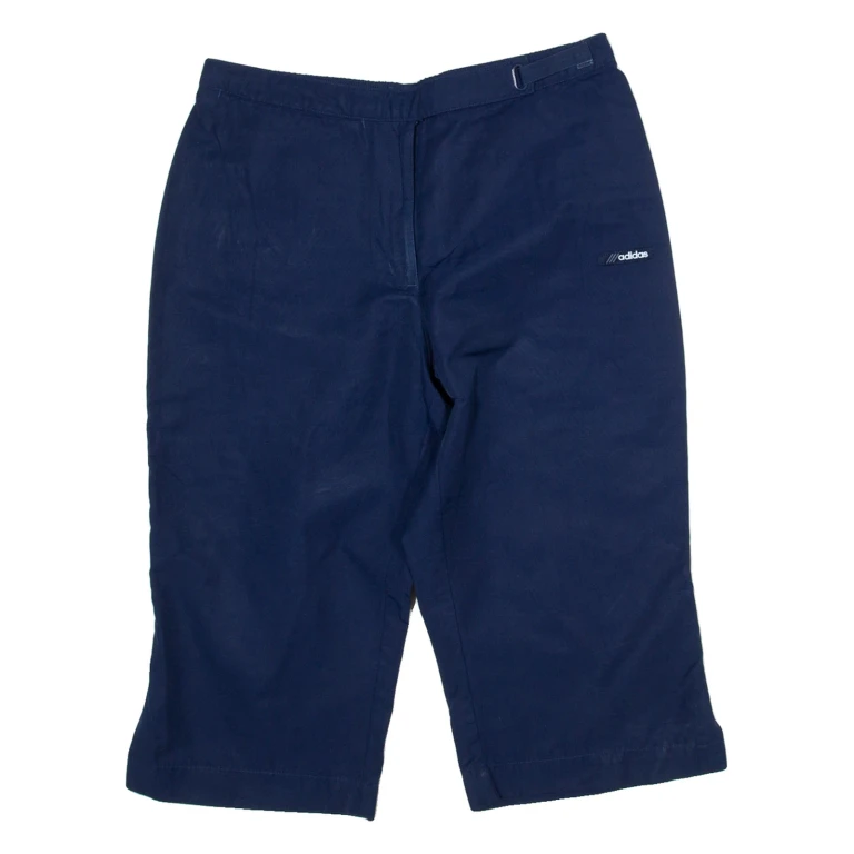 ADIDAS Womens Casual Shorts Blue UK 14 W30