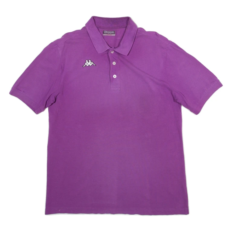 KAPPA Mens Polo Shirt Purple L