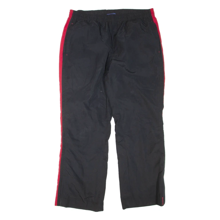 REEBOK Mens Track Pants Black Straight L W34 L29