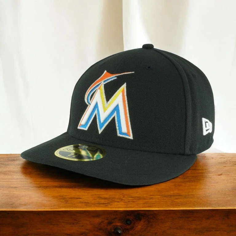 Men's MLB Low Profile Authentic 5950 - Miami Marlins Home 2017
