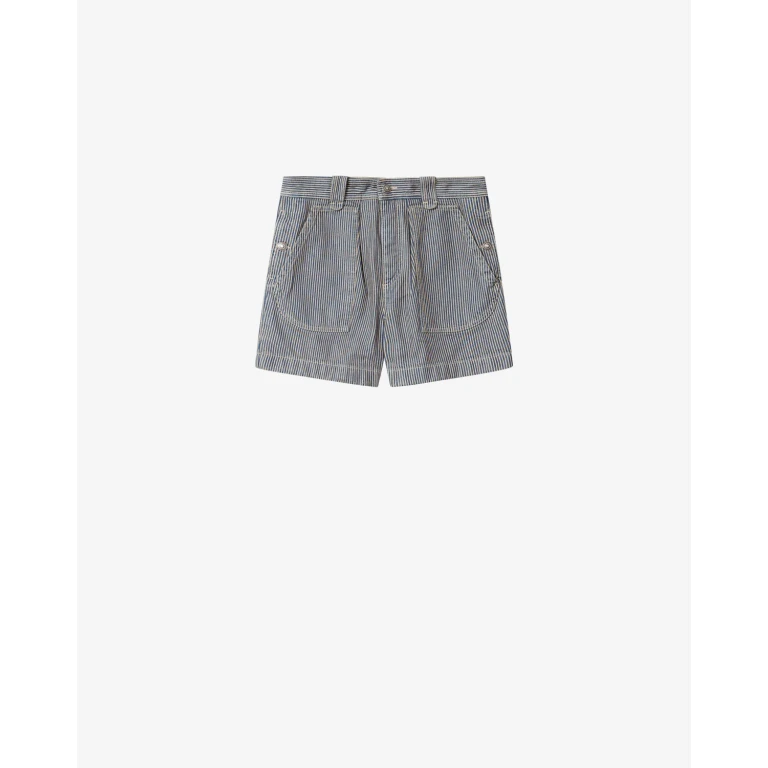 Short Eveja - Femme - Bleu-blanc - Taille34 - Marant Étoile