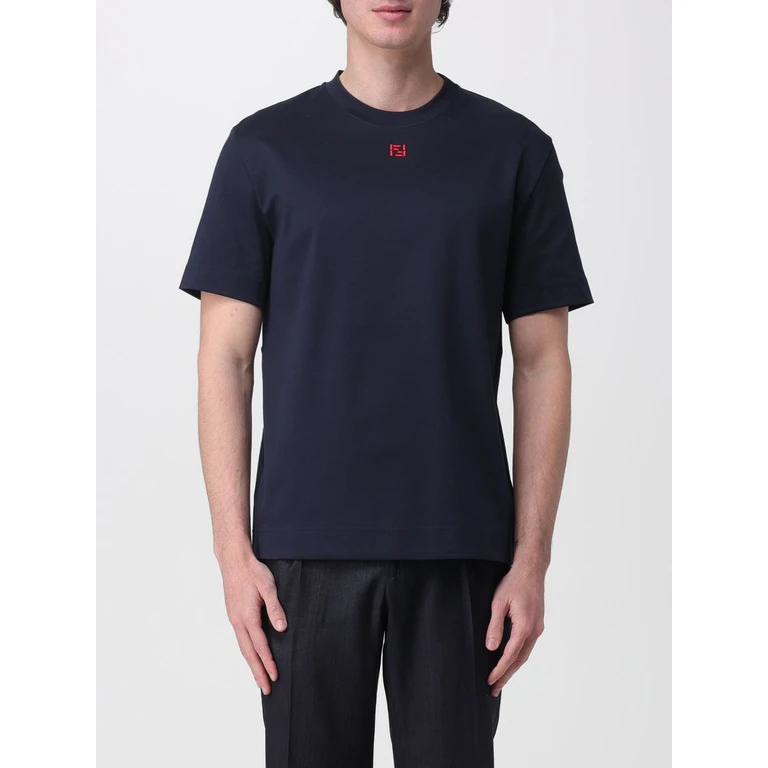 男士棉质刺绣Logo T恤 (XL)