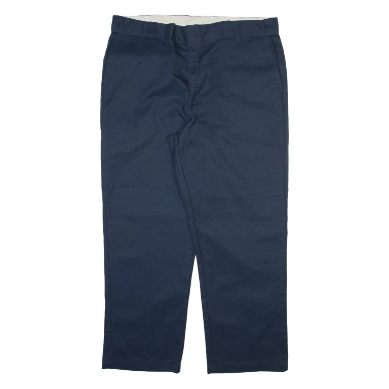 DICKIES Mens Trousers Blue Regular Straight W40 L30