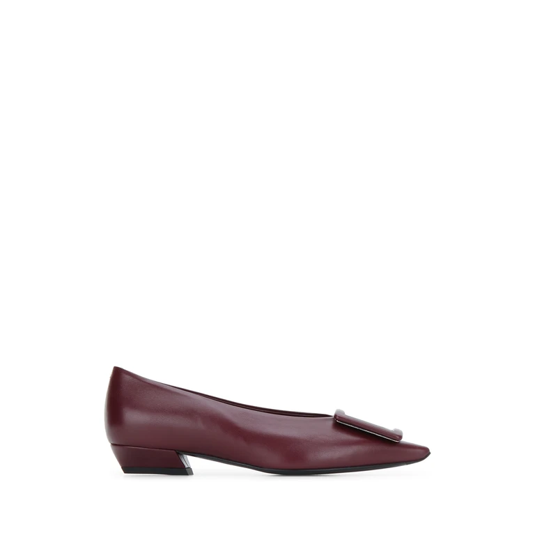 Roger Vivier Pointy Covered B Ballerina Nero Leather / Sole: Calf Ballerine - Women
