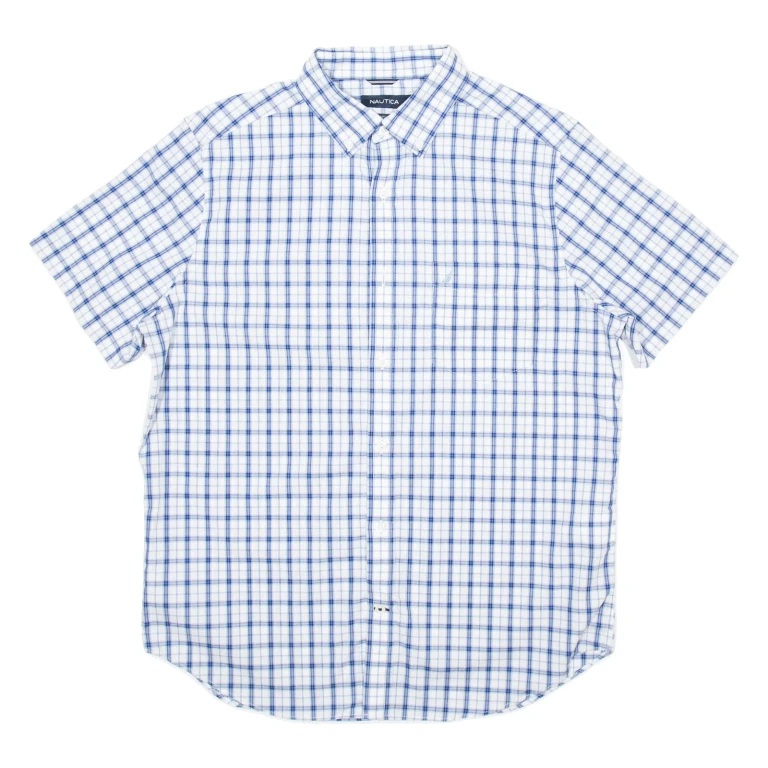 NAUTICA Mens Shirt Blue Check M