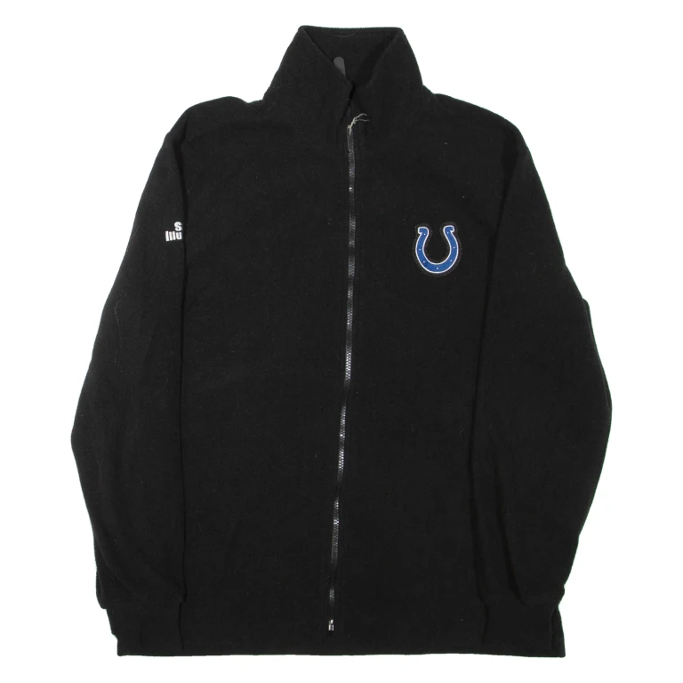 NFL Mens Fleece Jacket Black XL