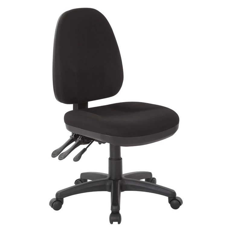 Dual Function Black Ergonomic Office Chair