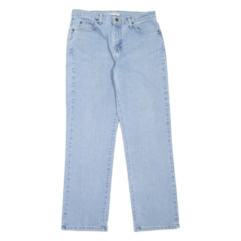 LEE Womens Jeans Blue Relaxed Straight W30 L30